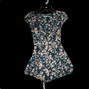 Kimchi Blue Floral Print Mini Romper Dress Sz Small